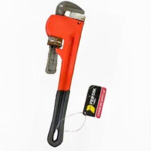 Chave Grifo 12' Polegadas em aço na cor vermelha